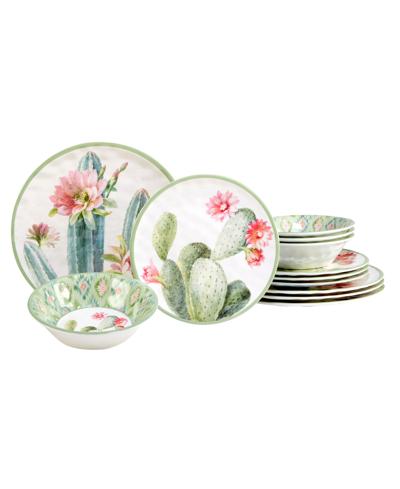 Certified International Desert Beauty Melamine Set, 12 Piece In Green