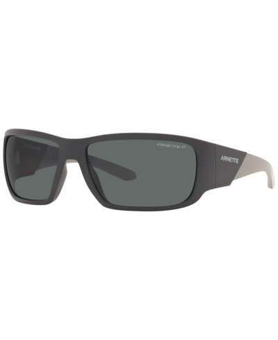 Arnette Unisex Polarized Sunglasses, An4297 Snap Ii 64 In Polarized Dark Grey