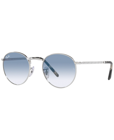 Ray Ban Unisex Sunglasses, Rb3637 New Round 50 In Silver