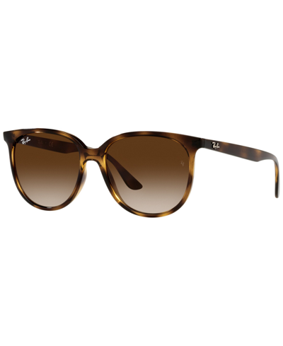 Ray Ban Women's Low Bridge Fit Sunglasses, Rb4378 54 In Brown