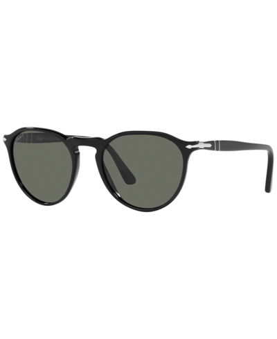 Persol Unisex Polarized Sunglasses, Po3286s 51 In Black