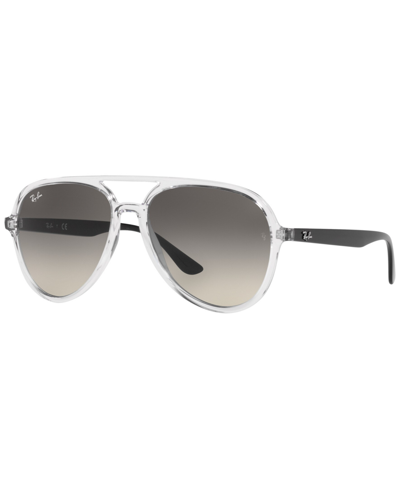 Ray Ban Gray Gradient Aviator Unisex Sunglasses Rb4376 647711 57