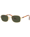 Ray Ban Rb3690 Sunglasses Yellow Havana Frame Green Lenses 54-21 In Arista