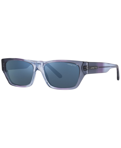 Arnette Unisex Sunglasses, An4295 Agent Z 54 In Dark Blue Mirror Blue
