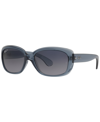 Ray Ban Ray-ban Womens Blue Rb4101 Jackie Ohh Butterfly-frame Acetate Sunglasses In Transparent Blue
