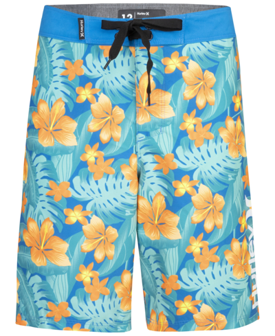 Hurley Big Boys Cabana Boardshorts In Neptune