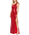 MAC DUGGAL SEQUINED LOW-BACK GOWN