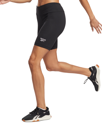 Reebok Training Workout Ready Powerplay Legging Shorts In Black