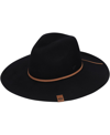 New Era Women's Black San Francisco 49ers Willow Wide Brim Fedora In Black