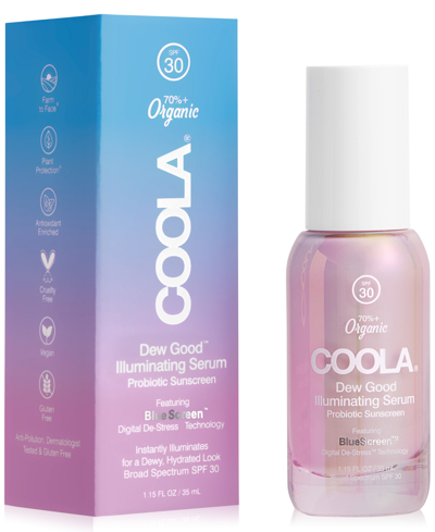 Coola Dew Good Illuminating Serum Probiotic Sunscreen Spf 30 In N,a