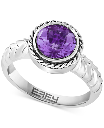 Effy Collection Effy Amethyst Solitaire Ring (1-3/4 Ct. T.w.) In Sterling Silver (also In Blue Topaz)