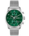 Hugo Boss Silver Stainless Steel Watch In Silver