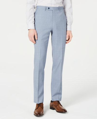 Calvin Klein Men's Skinny-fit Wool-blend Infinite Stretch Suit Pants In Light Blue