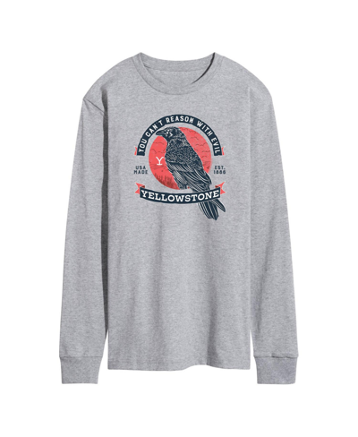 Airwaves Men's Yellowstone Crow Long Sleeve T-shirt In Gray