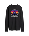 Airwaves Men's Yellowstone Sunset Barn Long Sleeve T-shirt In Black