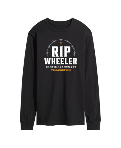 Airwaves Men's Yellowstone Rip Wheeler Long Sleeve T-shirt In Black