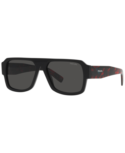 Prada Symbole Pilot Men's Sunglasses, Pr 22ys In Black