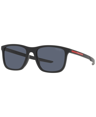 Prada Men's Sunglasses, 54 In Black Rubber