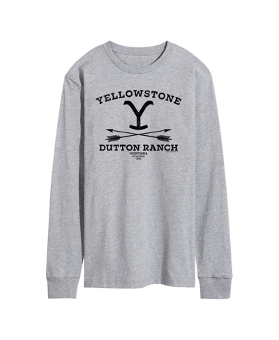Airwaves Men's Yellowstone Dutton Ranch Arrows Long Sleeve T-shirt In Gray