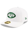New Era Men's White New York Jets Historic Omaha Low Profile 59fifty Fitted Hat In White