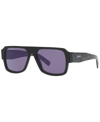 Prada Symbole Pilot Men's Sunglasses, Pr 22ys In Black