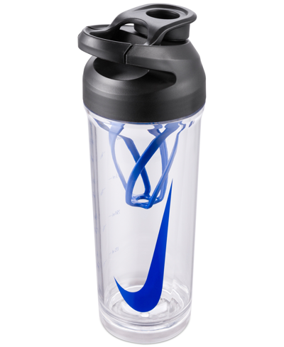 Nike Hypercharge 24 Oz. Shake Bottle In Clear/game Royal