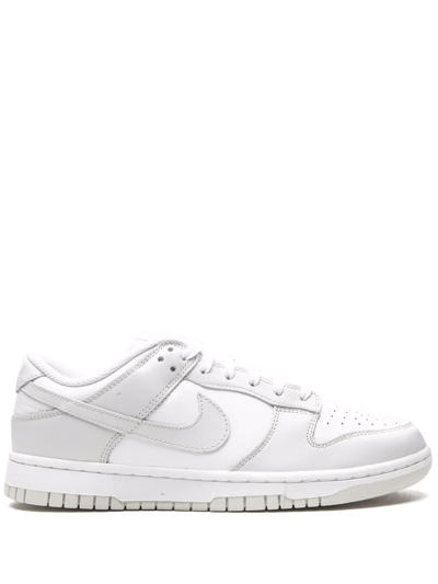 Nike Dunk Low Trainers In White/light Silver