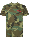 Supreme Spiral Camouflage-print T-shirt In Green