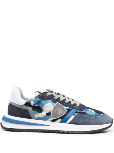 Philippe Model Paris Tropez 2.1 Camouflage Sneakers In Blue