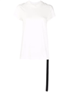 Rick Owens Drkshdw Small Level Crew-neck Cotton T-shirt In Weiss