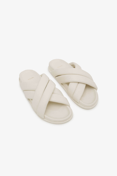 Anine Bing Lizzie Crossover-strap Sandals In Ivory