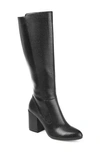 Journee Collection Tavia Faux Fur Lined Tall Boot In Black