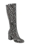 Journee Collection Women's Tavia Wide Calf Knee High Boots In Snake