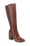Journee Collection Tavia Faux Fur Lined Tall Boot In Brown
