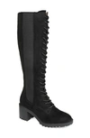 Journee Collection Jenicca Lace-up Tall Boot In Black