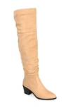 Journee Collection Collection Women's Tru Comfort Foam Wide Calf Zivia Boot In Tan