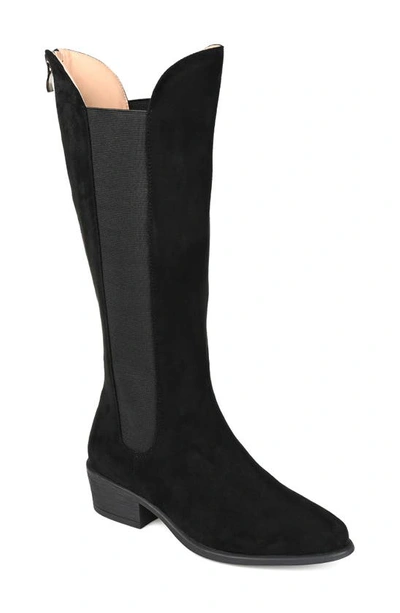 Journee Collection Women's Celesst Wide Calf Boots Women's Shoes In Black
