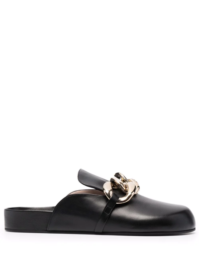 N°21 N.21 Mules With Oversized Chain In Black