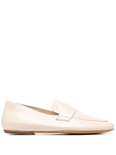Officine Creative Bessie Leather Loafers In Nude
