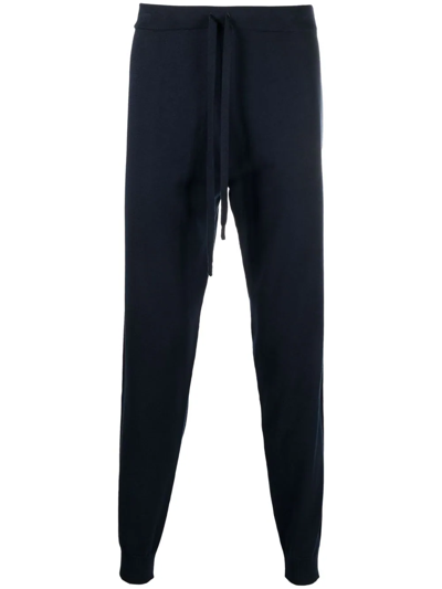 Corneliani Slim-cut Track Pants In Blau