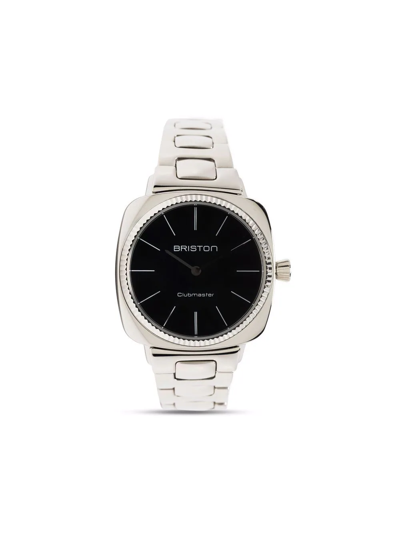 Briston Watches Clubmaster Elegant 37mm Watch In Schwarz