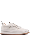 BUTTERO LEATHER-PANELLED HIGH-TOP SNEAKERS