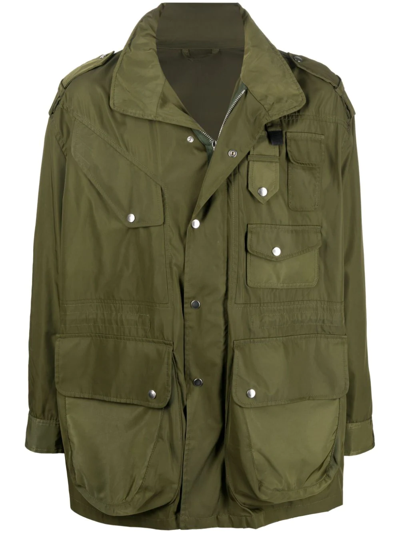 Neil Barrett Military Pocket Oversized Field Jacket In Sage | ModeSens