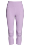 Girlfriend Collective High Waist Capri Leggings In Lilac