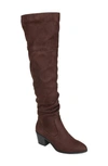 Journee Collection Women's Zivia Extra Wide Calf Boots In Brown