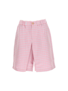 Jacquemus Grey & Pink 'le Short Gelati' Shorts In Pink