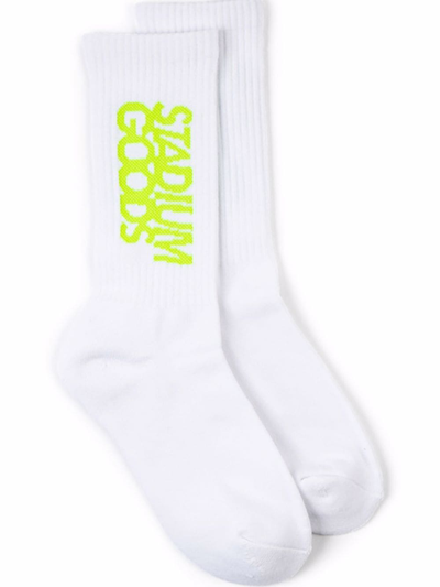 Stadium Goods Glow In The Dark 中筒针织袜 In White