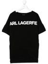 KARL LAGERFELD LOGO PRINT T-SHIRT DRESS