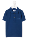 C.P. COMPANY LOGO-PATCH SHORT-SLEVE POLO SHIRT