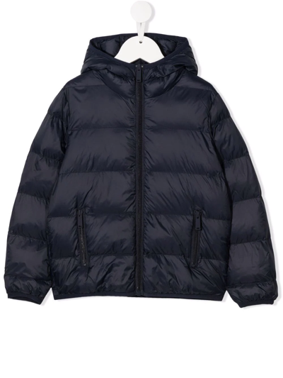 Dsquared2 Teen Logo-print Puffer Jacket In Black